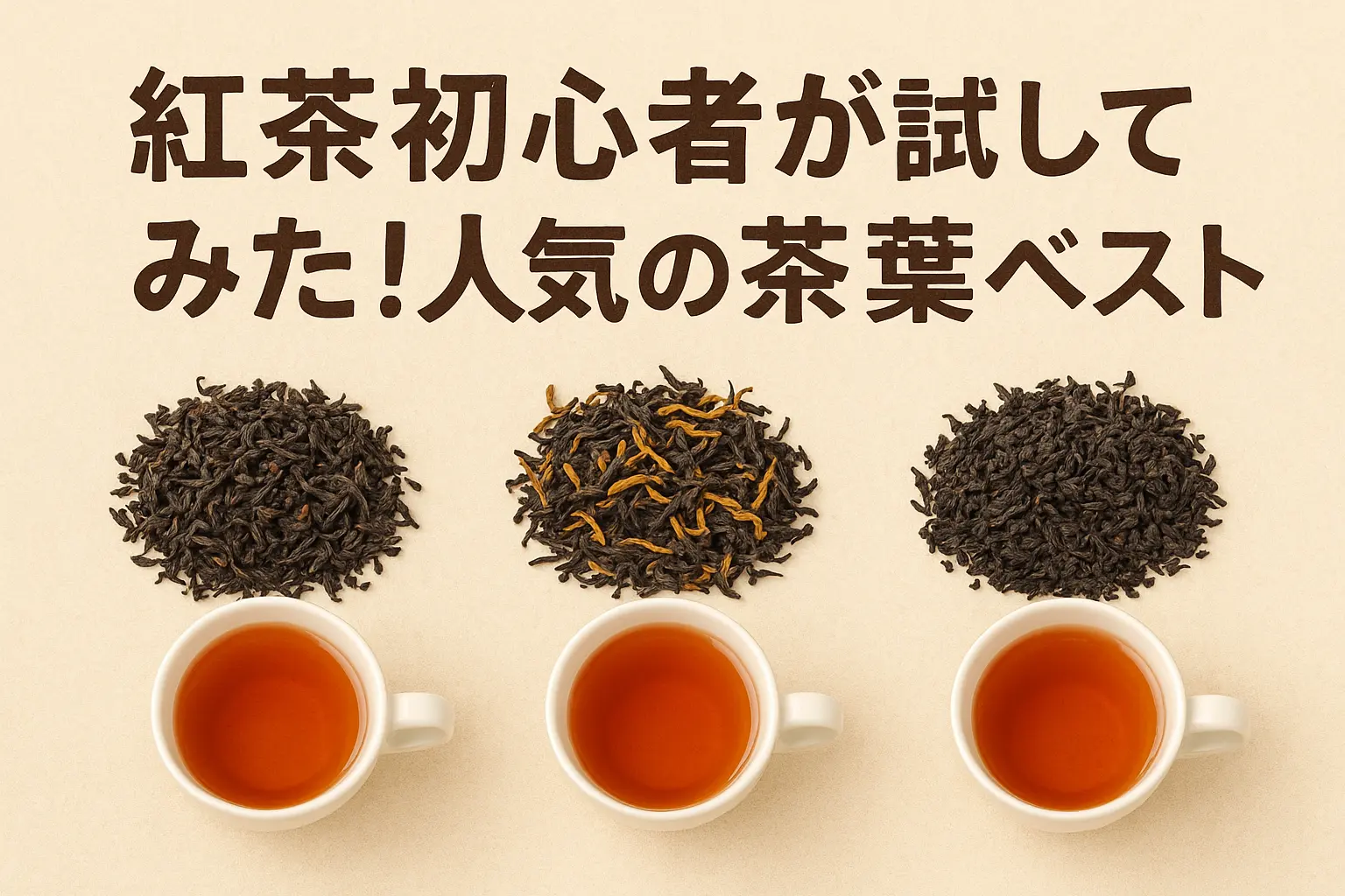 紅茶初心者が試してみた！人気の茶葉ベスト3」