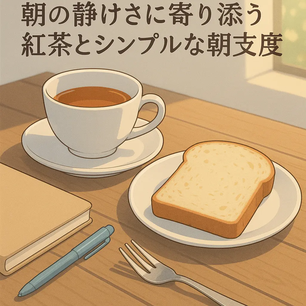朝の柔らかな光が差し込む窓辺のテーブル